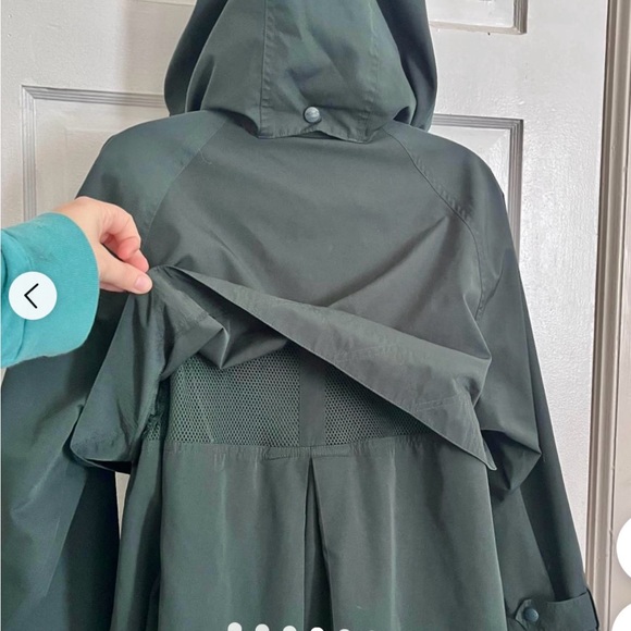 LL Bean trenchcoat, long extra large. NWOT chest 25 - Picture 4 of 12